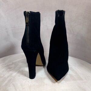Steve Madden Black Suede Heeled Boots